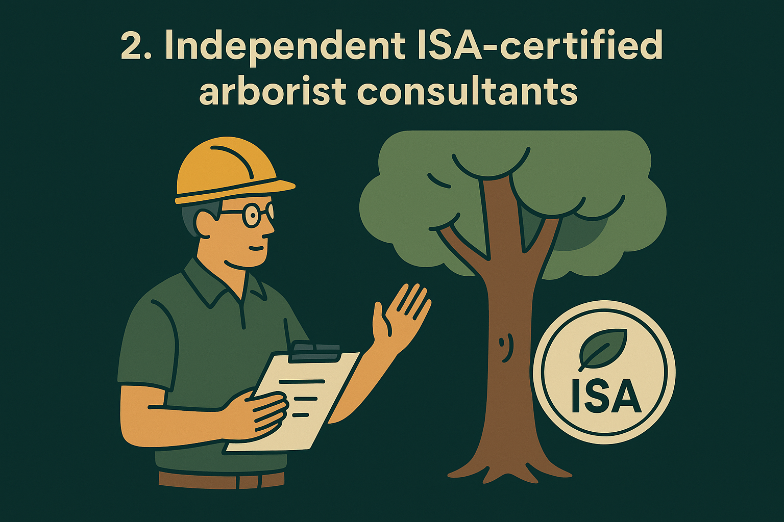 2. Independent ISA-certified arborist consultants