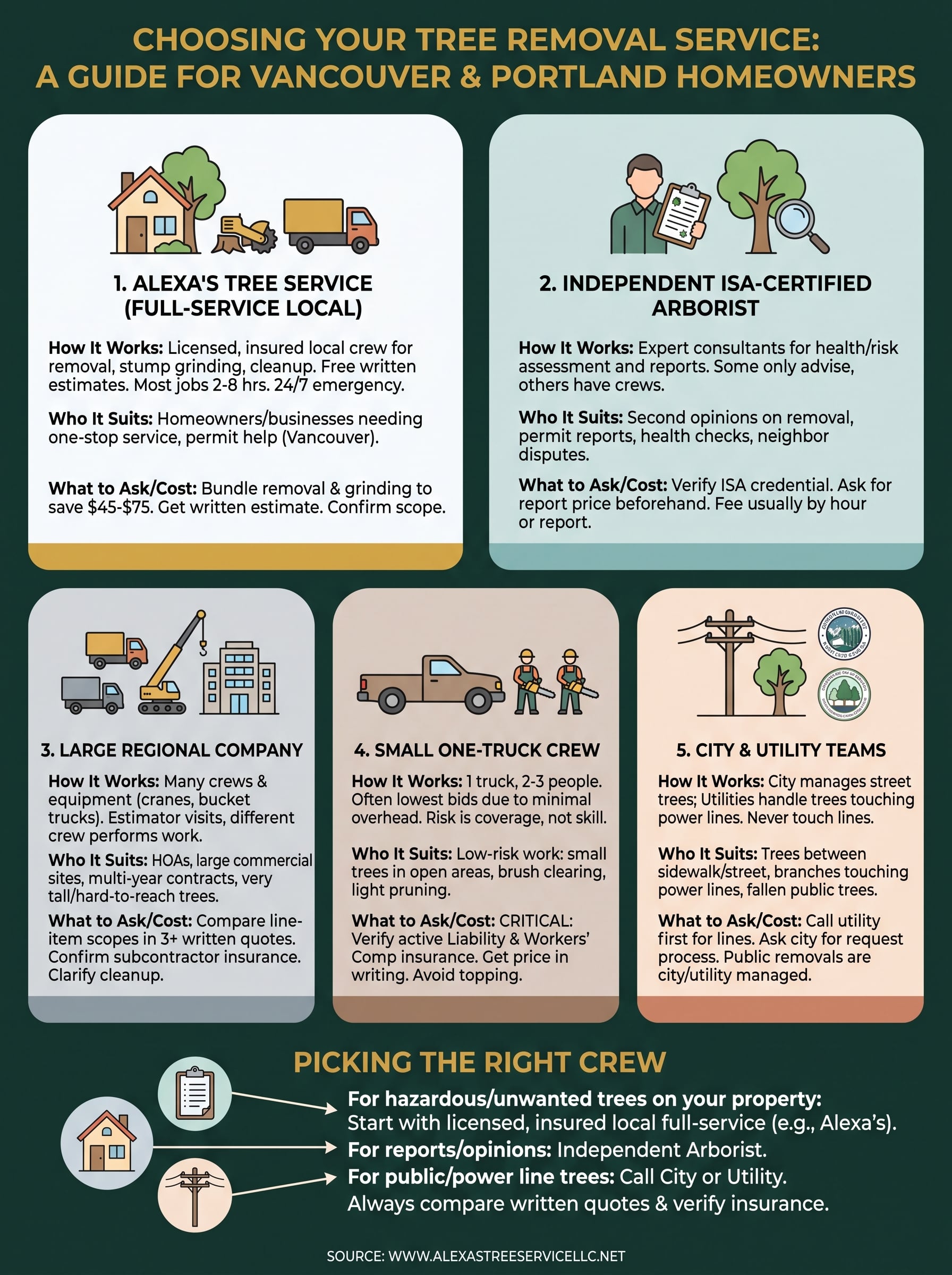tree removal tree service infographic