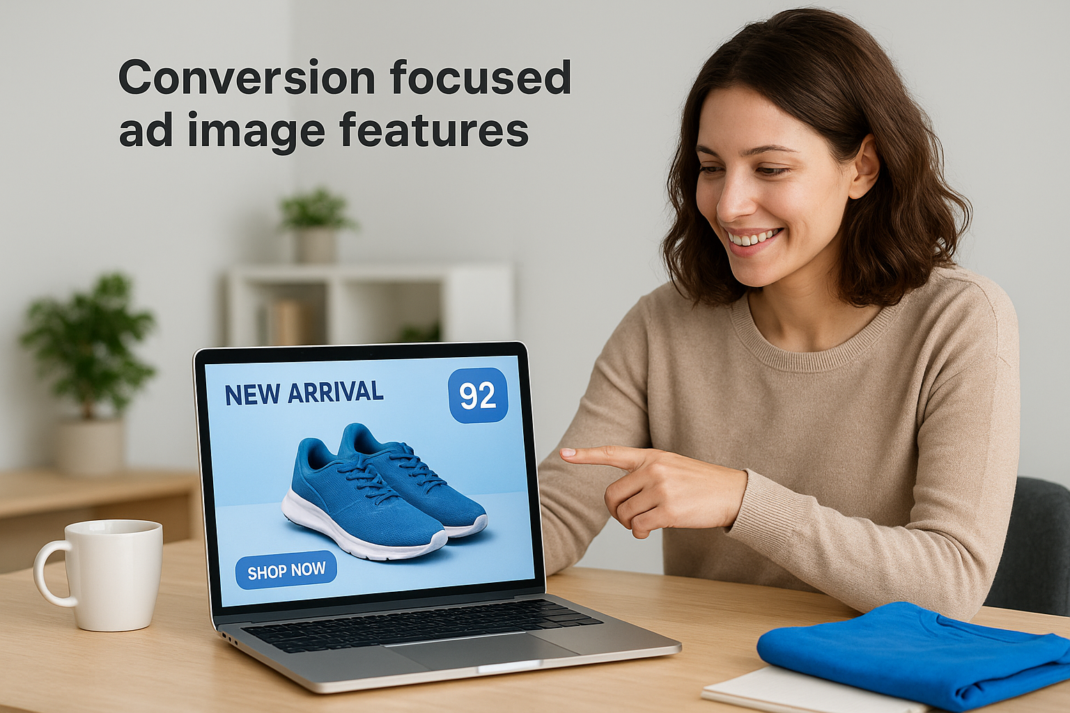 Conversion focused ad image features