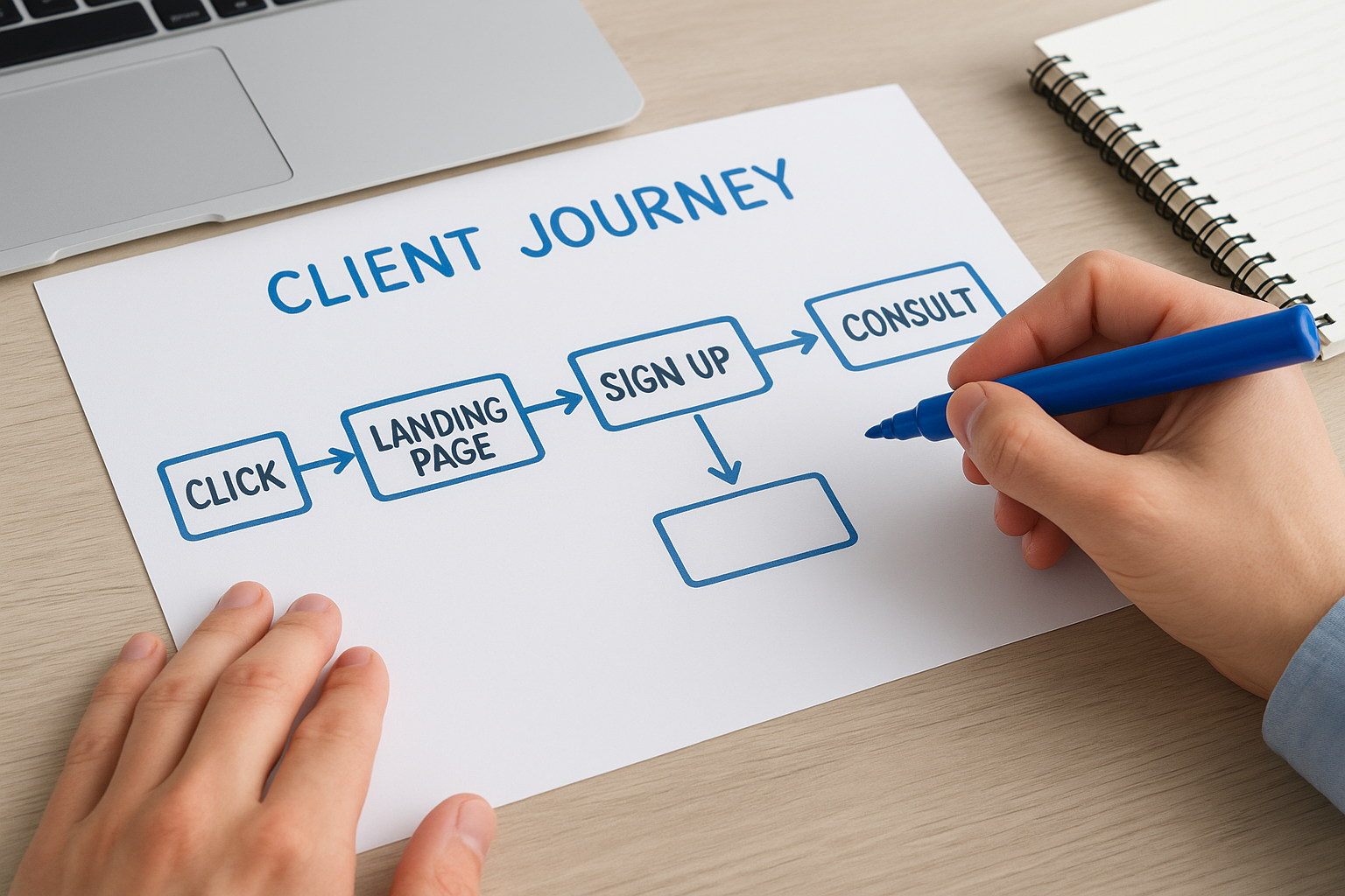 3. Map your client journey from click to signed client