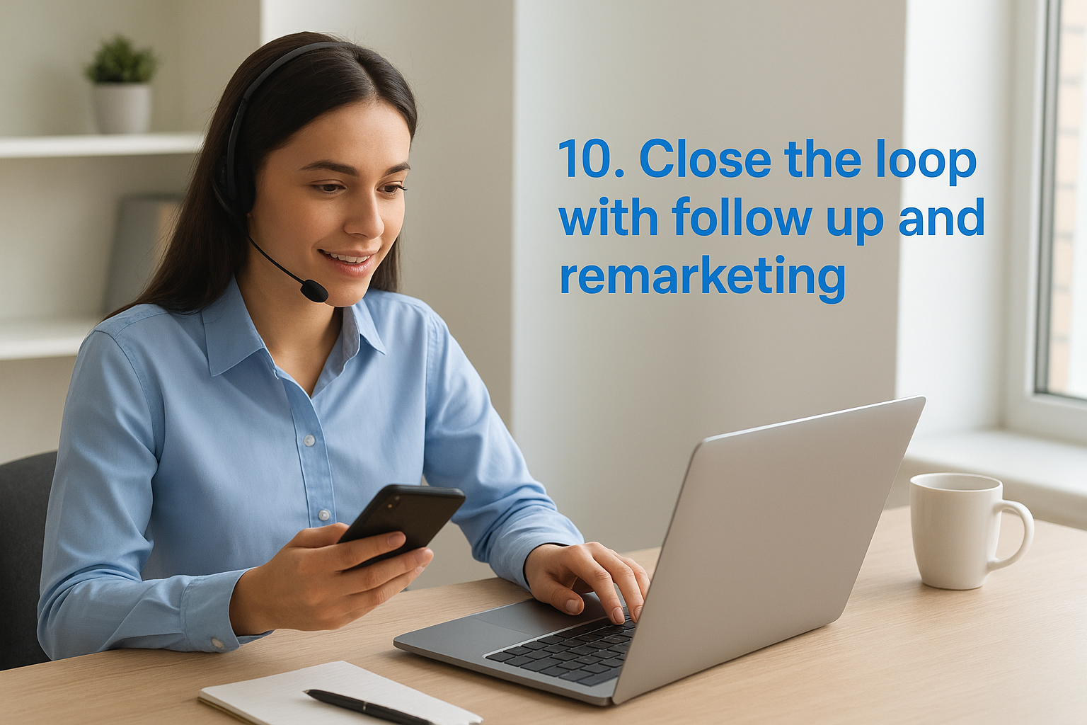 10. Close the loop with follow up and remarketing