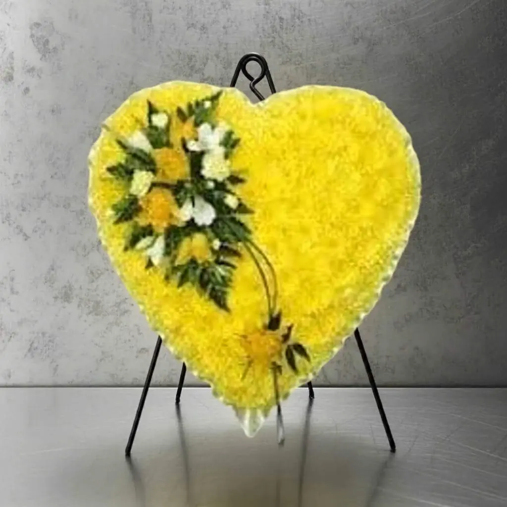 Funeral Wreath Ribbon Messages Funeral Heart Wreath