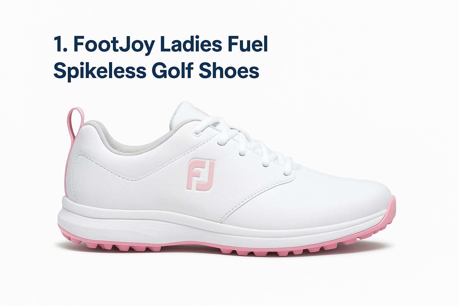 1. FootJoy Ladies Fuel Spikeless Golf Shoes