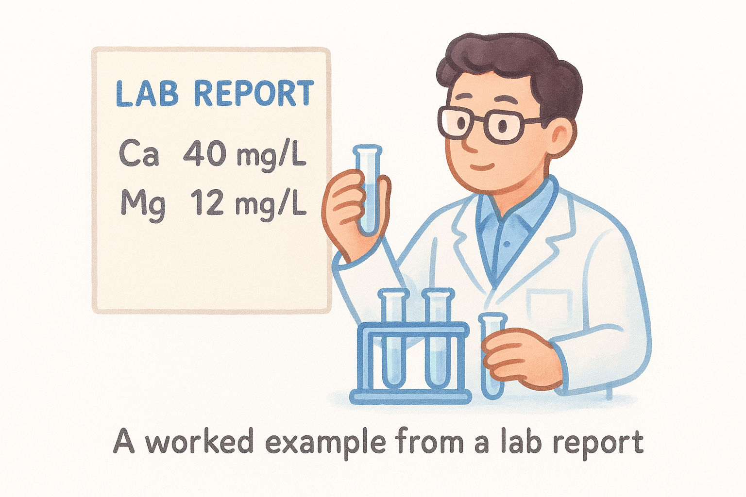 A worked example from a lab report