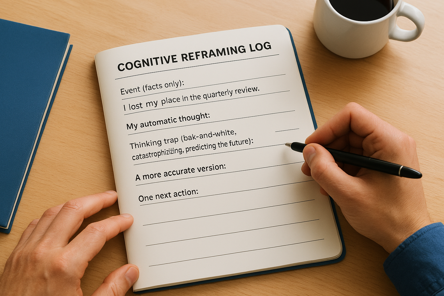 3. Cognitive reframing log