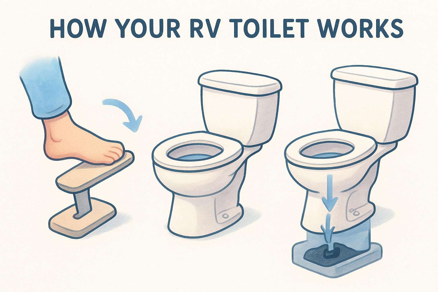 How your RV toilet works