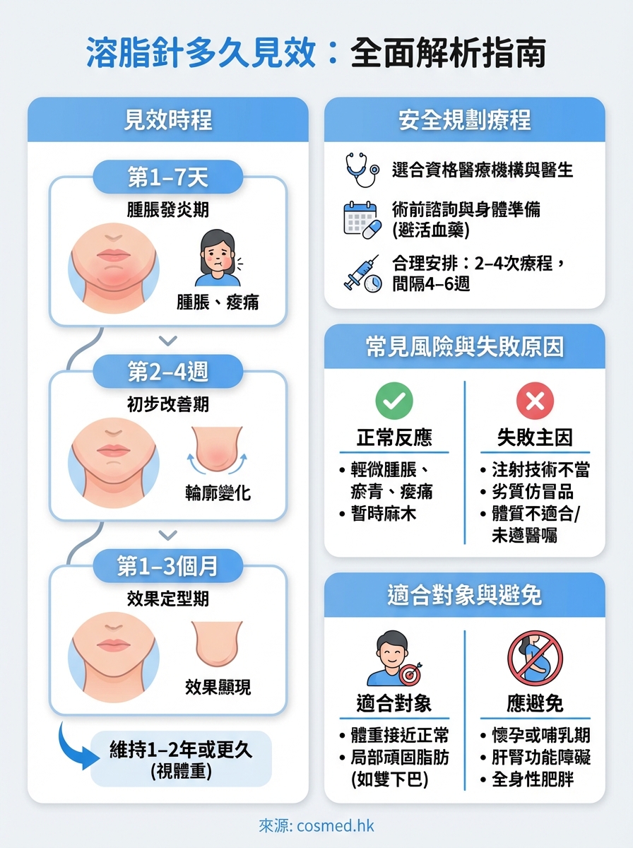 溶脂針多久見效 infographic