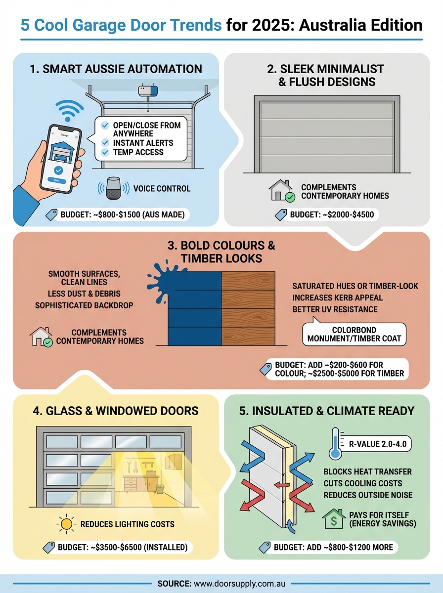 cool-trends-for-garage-doors-in-2025 infographic