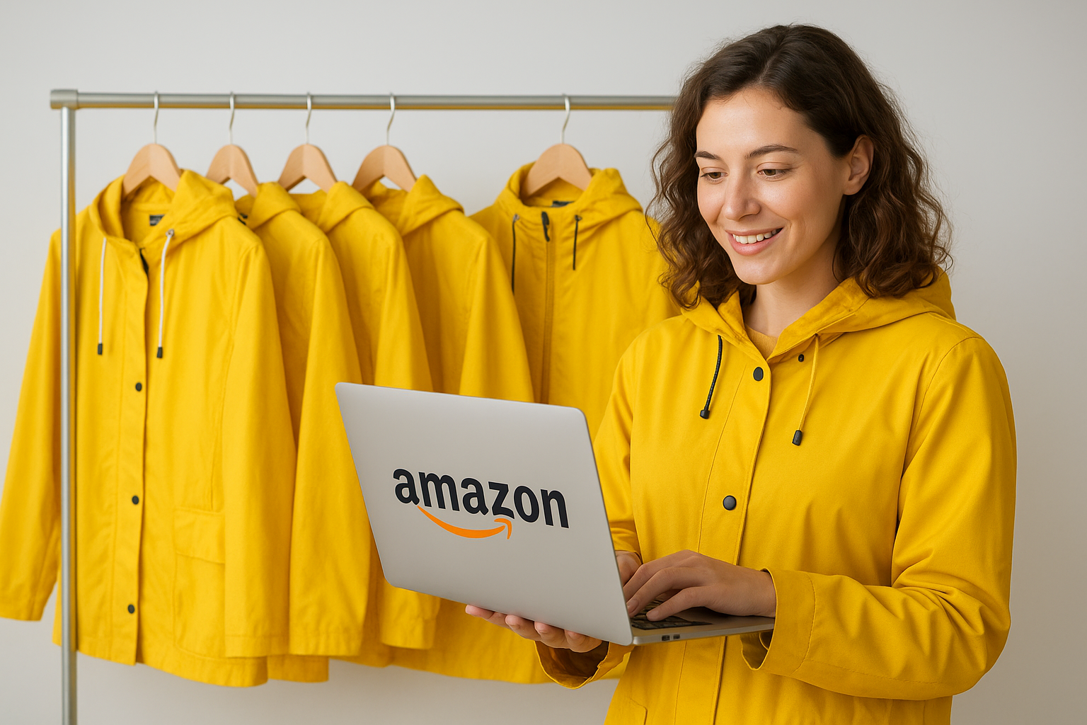 Assortiment gele regenjassen bij Amazon