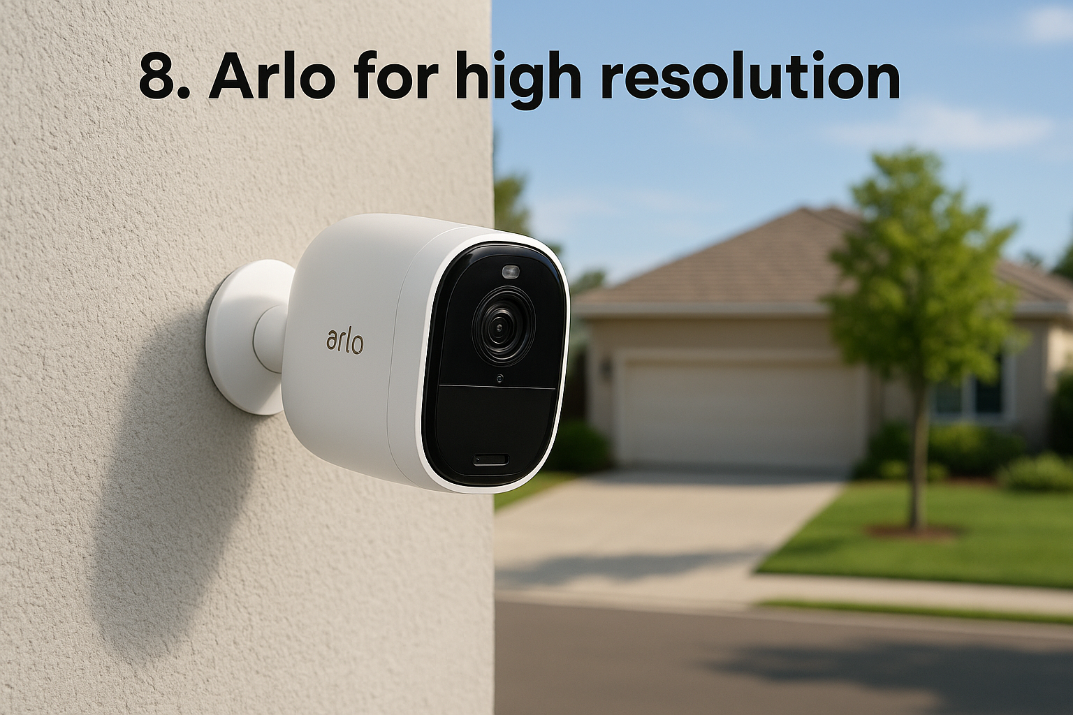 8. Arlo for high resolution