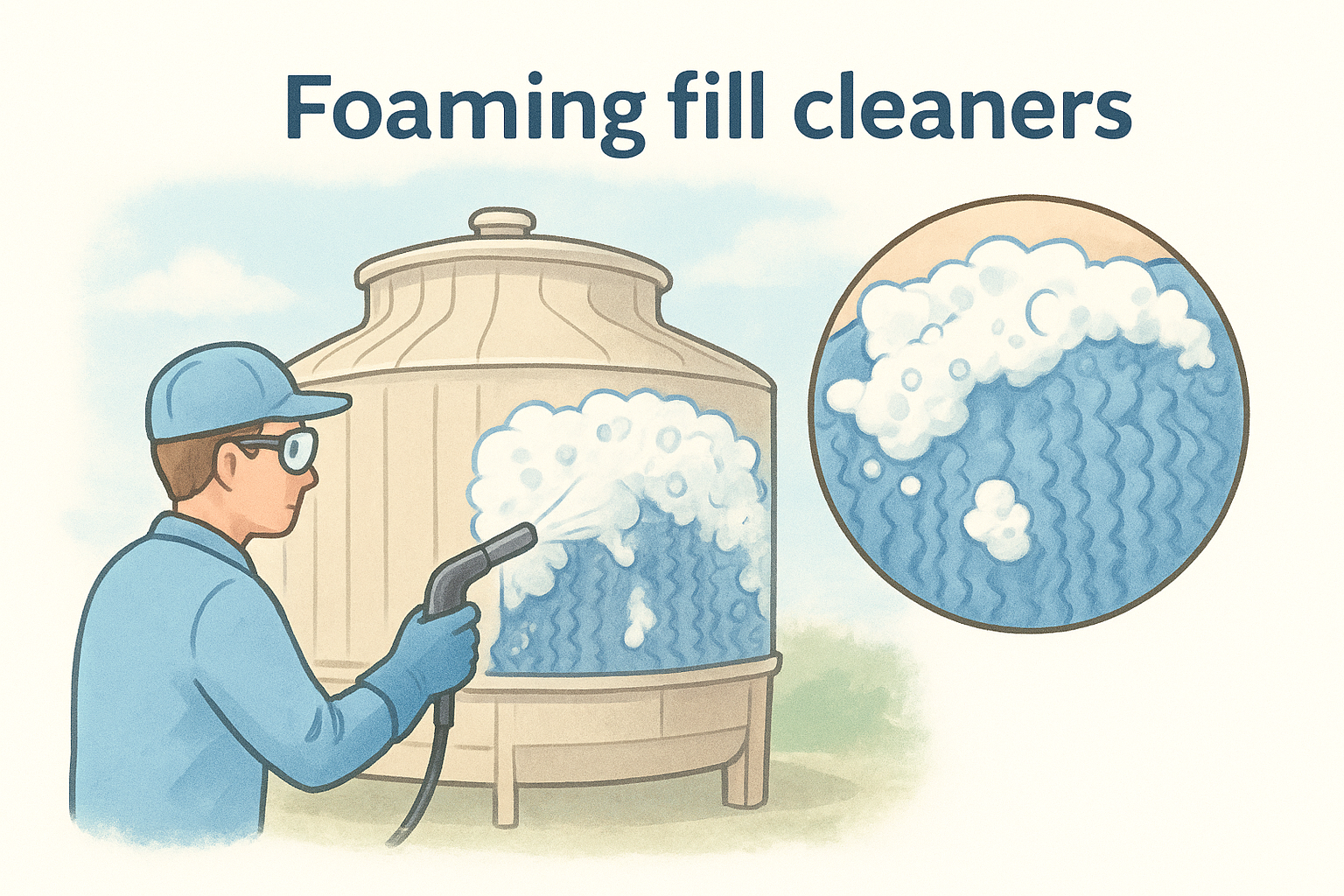 3. Foaming fill cleaners