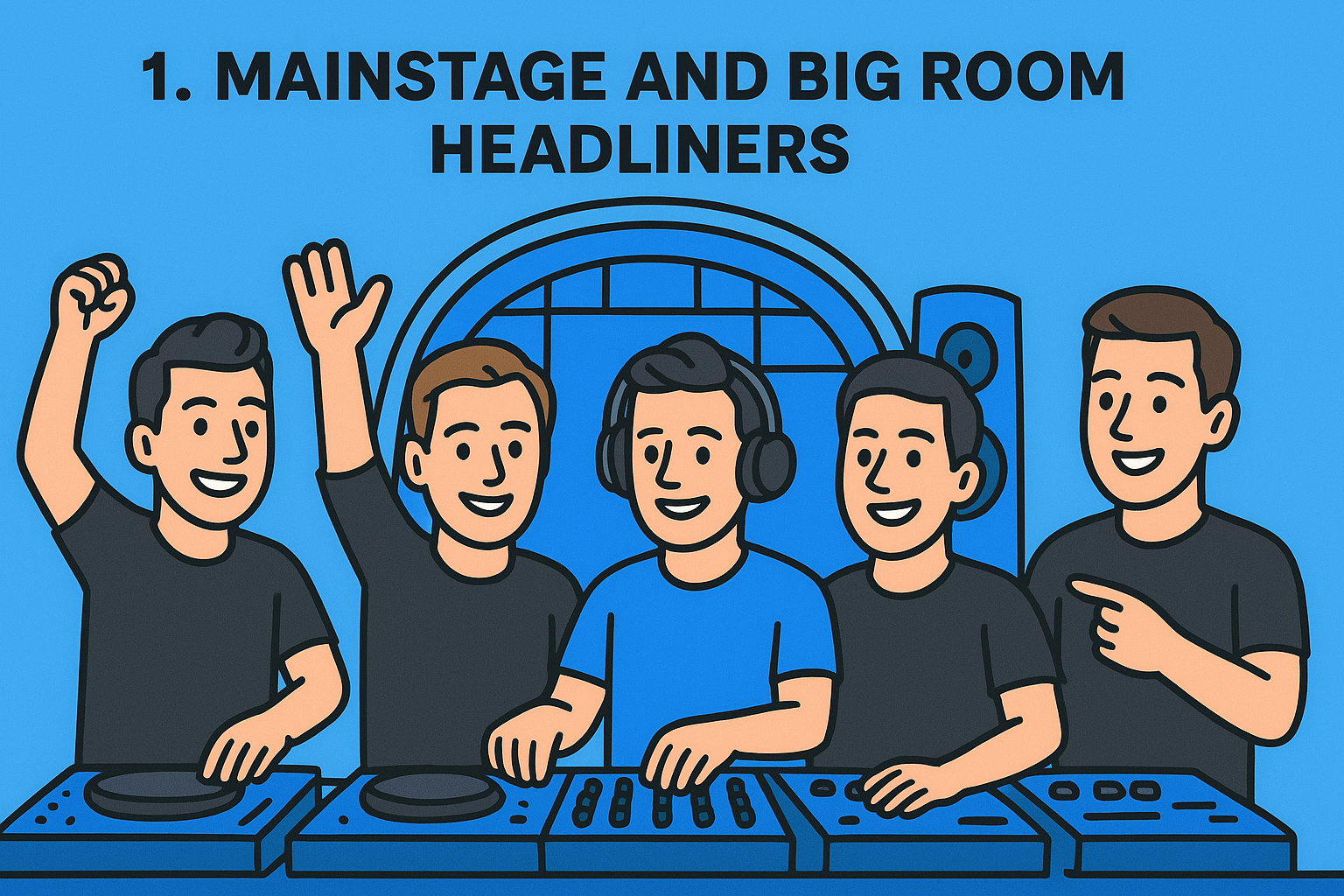1. Mainstage and big room headliners