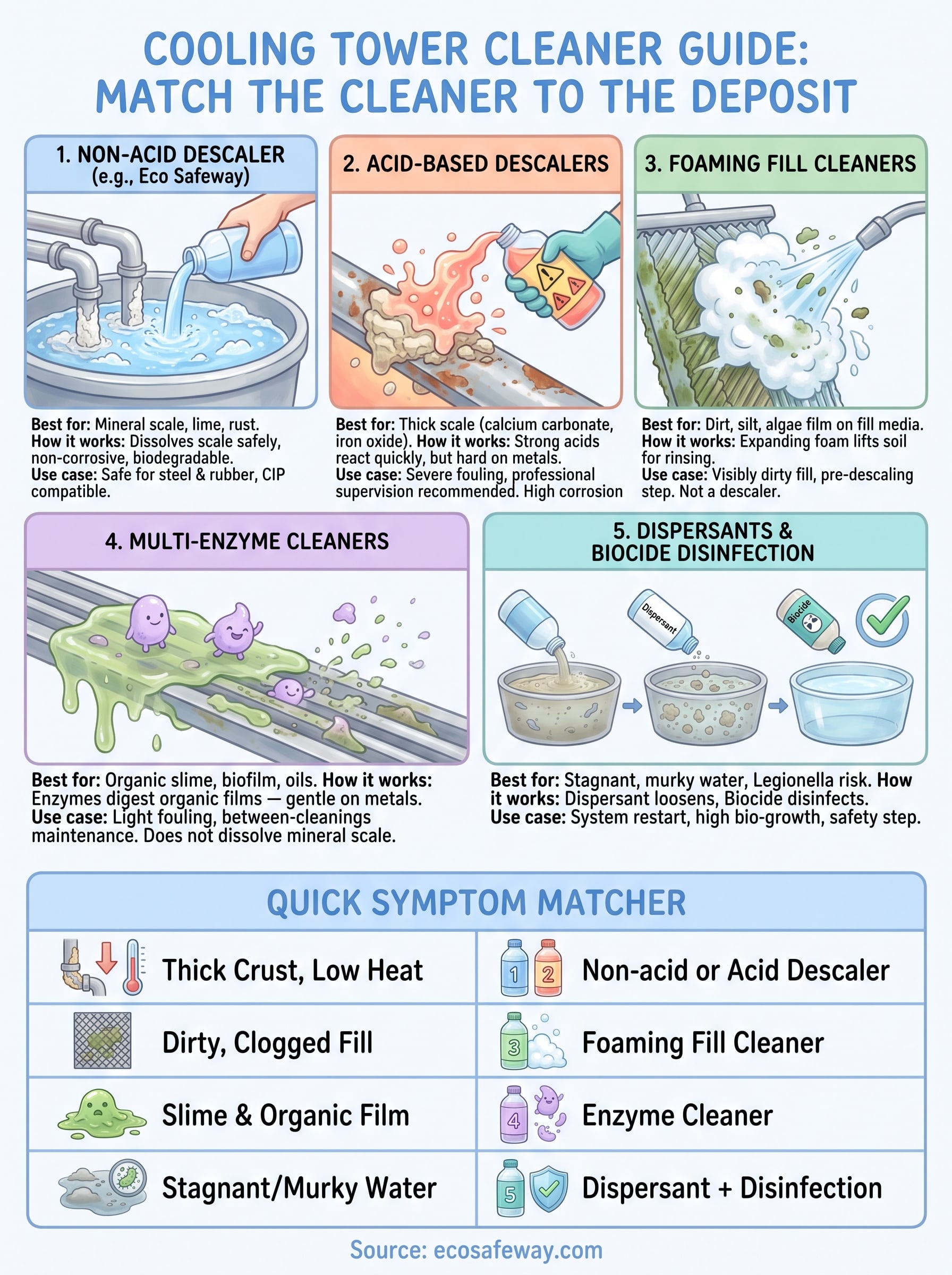 cooling tower cleaner infographic