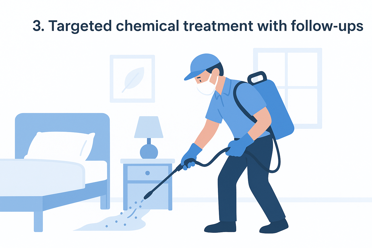 3. Targeted chemical treatment with follow-ups
