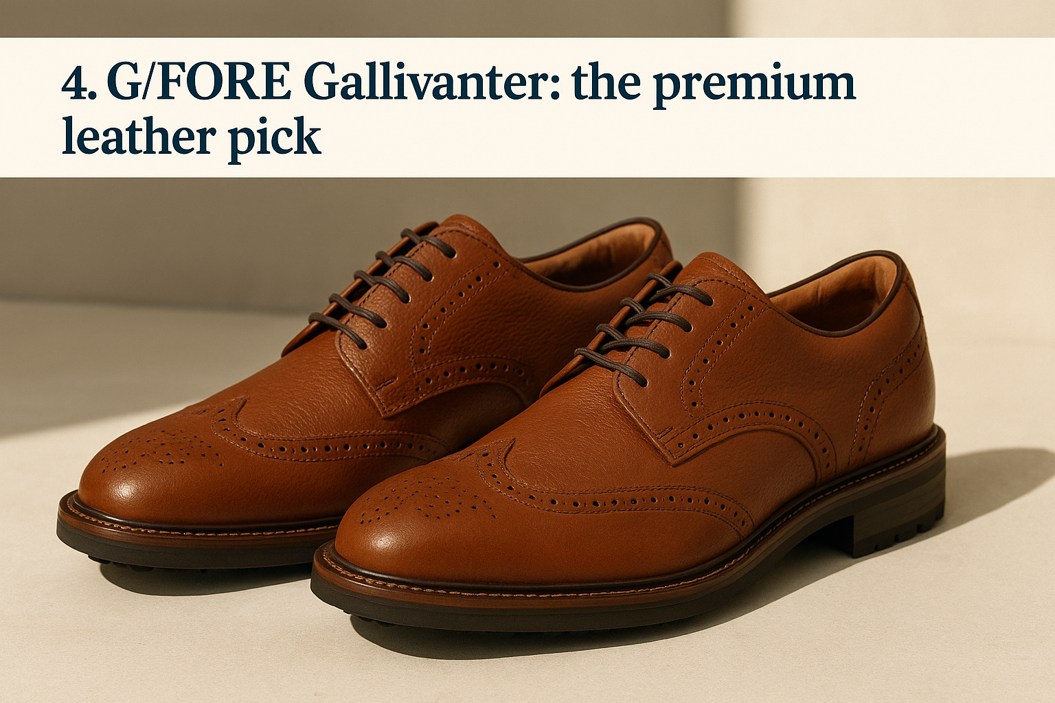 4. G/FORE Gallivanter: the premium leather pick