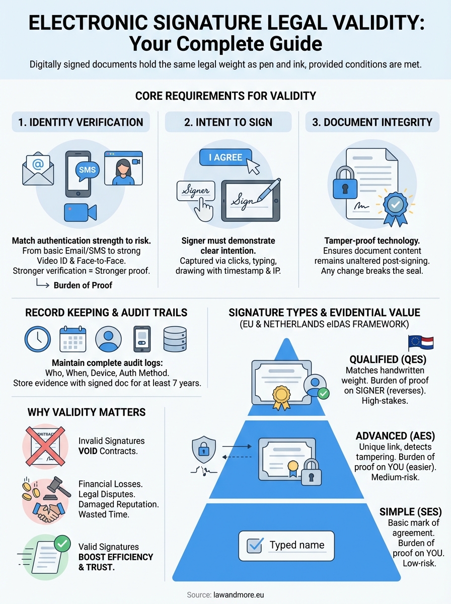 The Complete Guide to Electronic Signature Legal Validity 7 electronic signature legal validity infographic