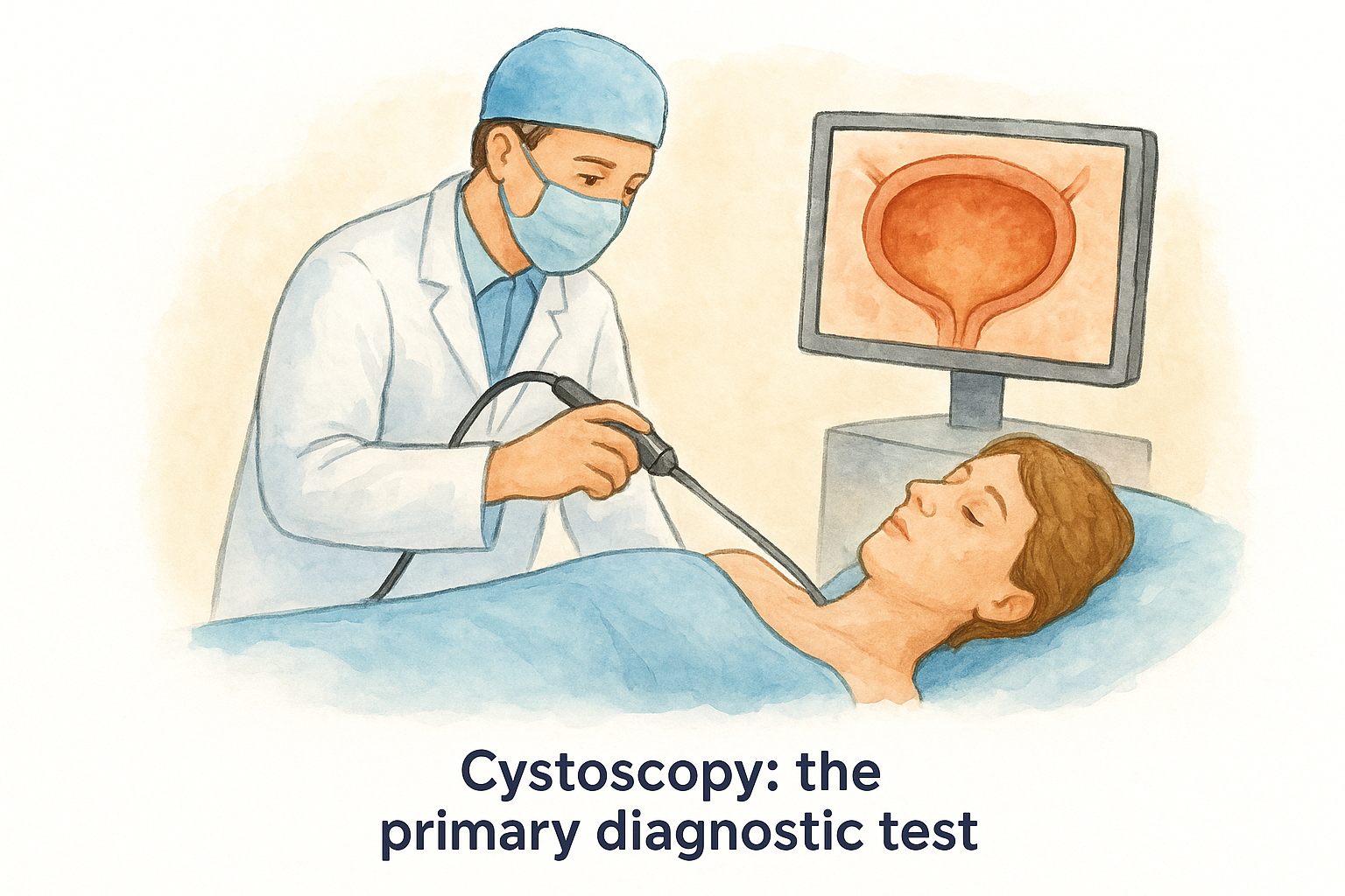 Cystoscopy: the primary diagnostic test