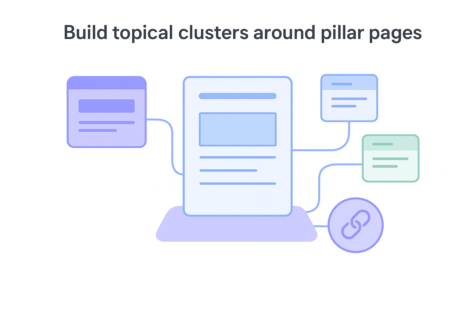 Build topical clusters around pillar pages