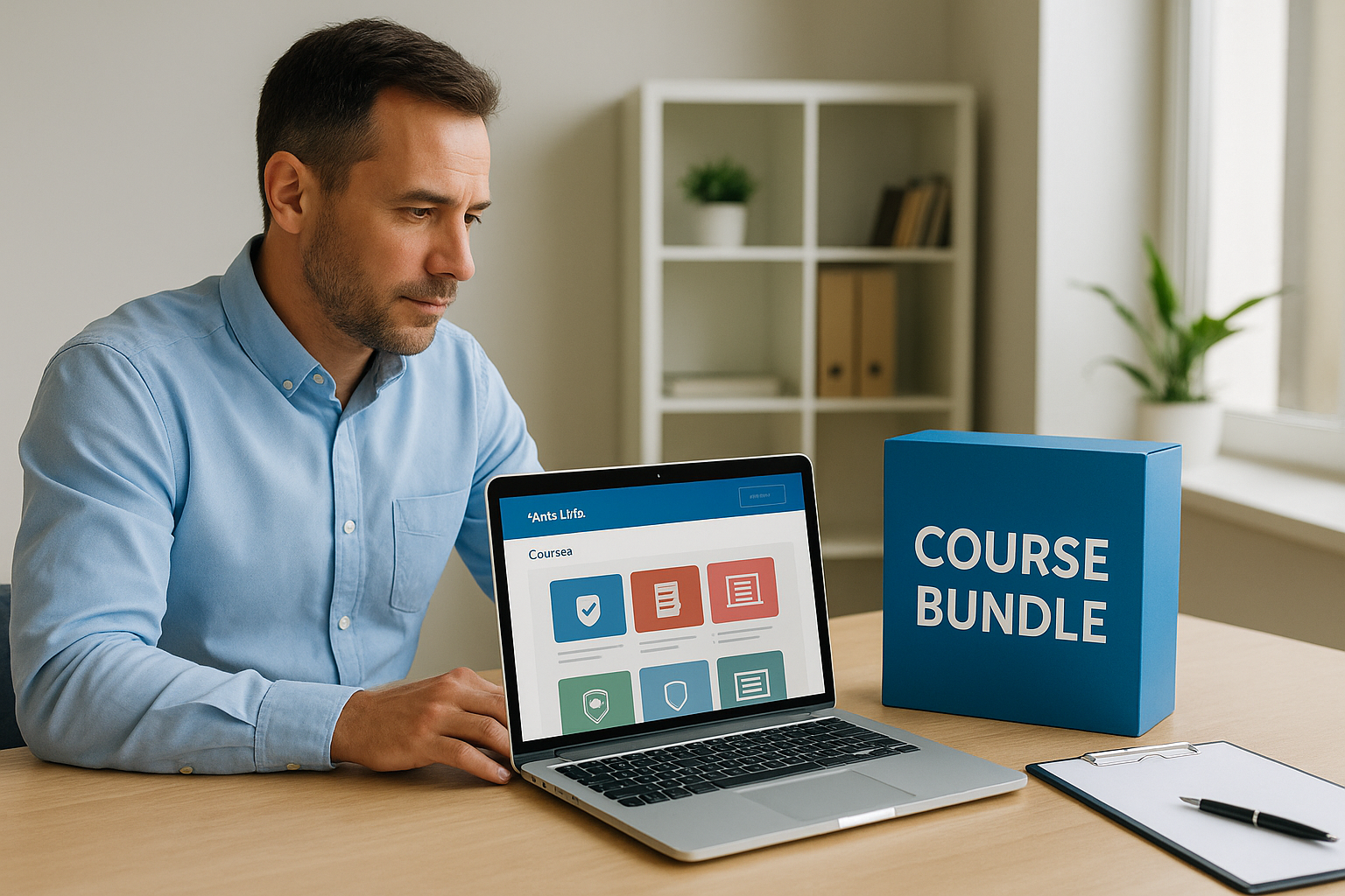1. Axis LMS with a course bundle