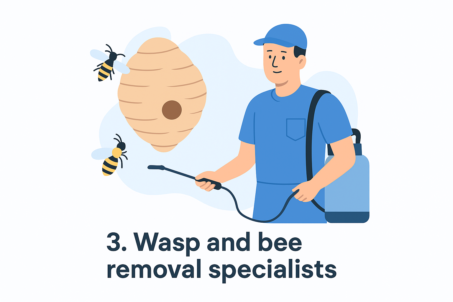 3. Wasp and bee removal specialists