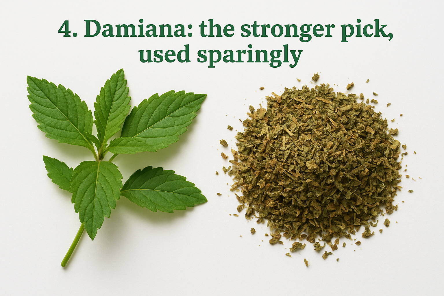 4. Damiana: the stronger pick, used sparingly