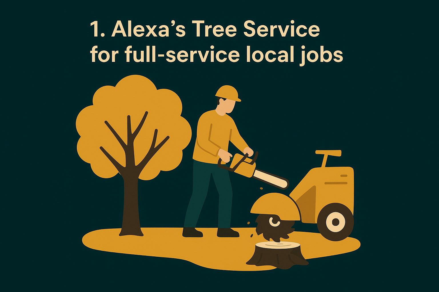 1. Alexa's Tree Service for full-service local jobs