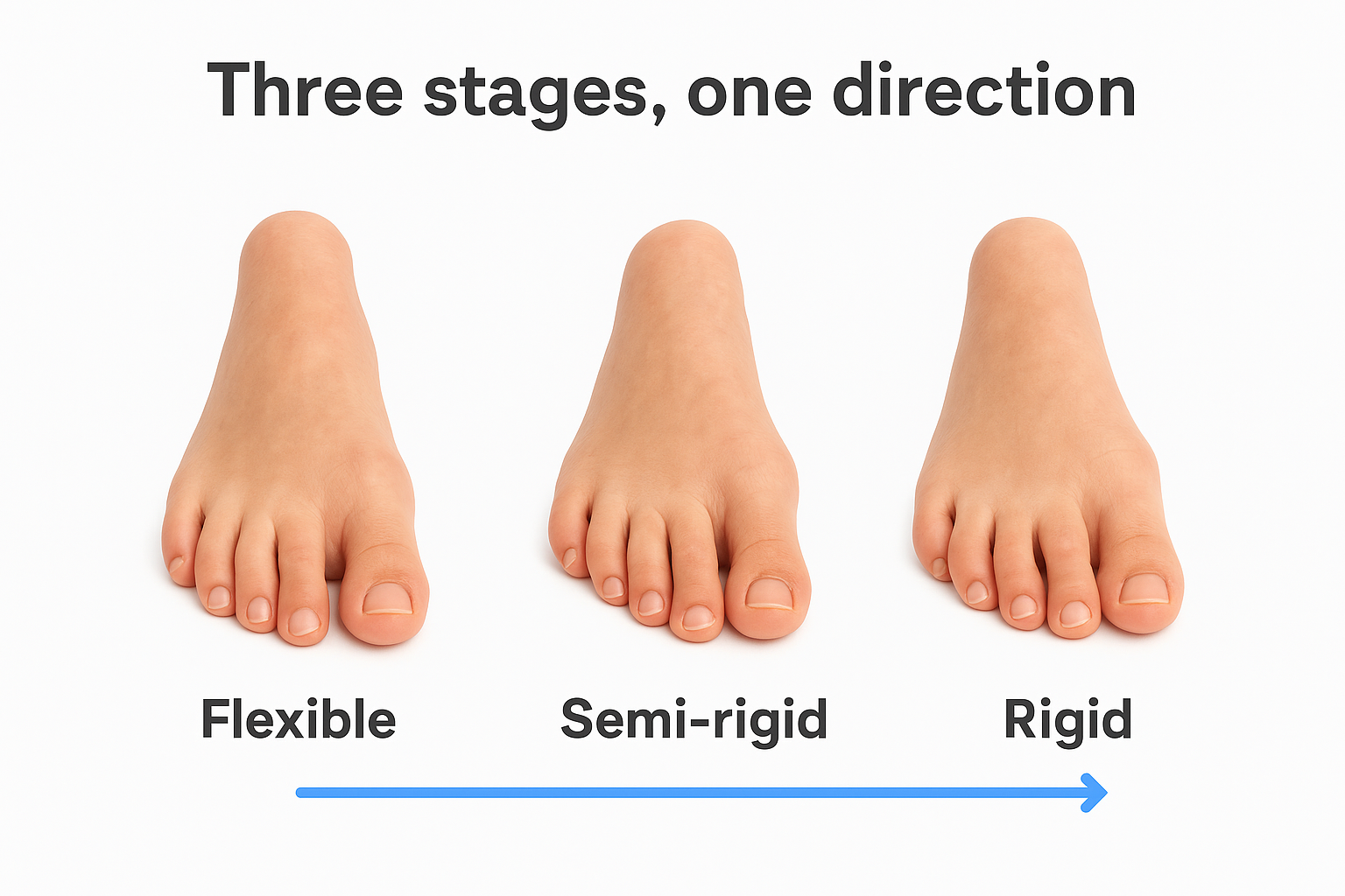 Three stages, one direction