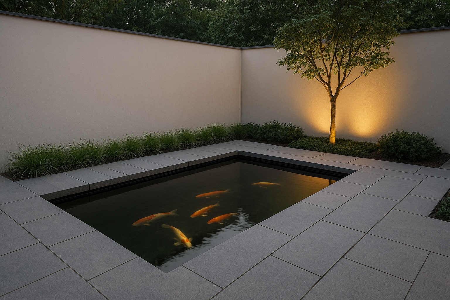 5. Add one calm focal point, water or light