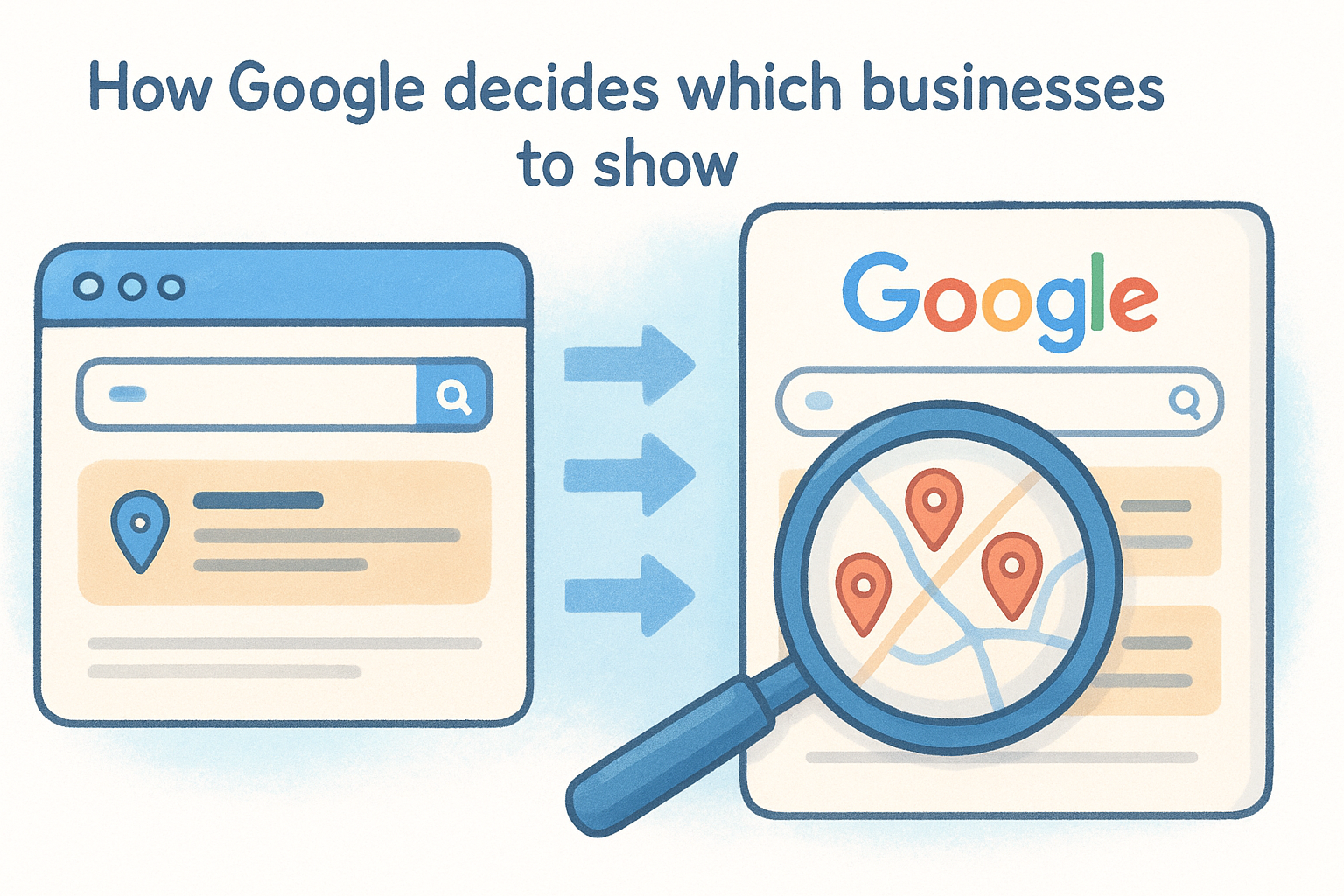 How Google decides which businesses to show