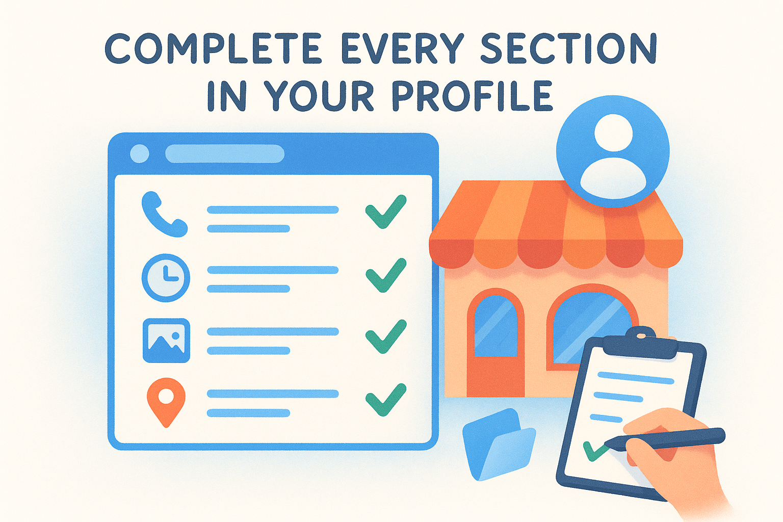 Complete every section in your profile