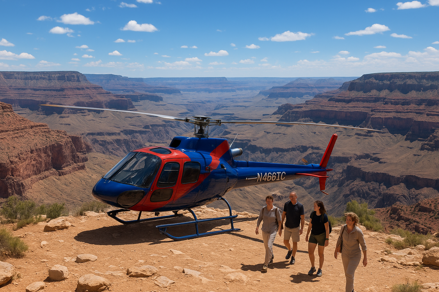 2. Helicopter tour with a canyon landing