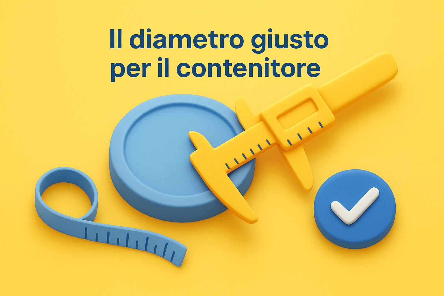 Il diametro giusto per il contenitore