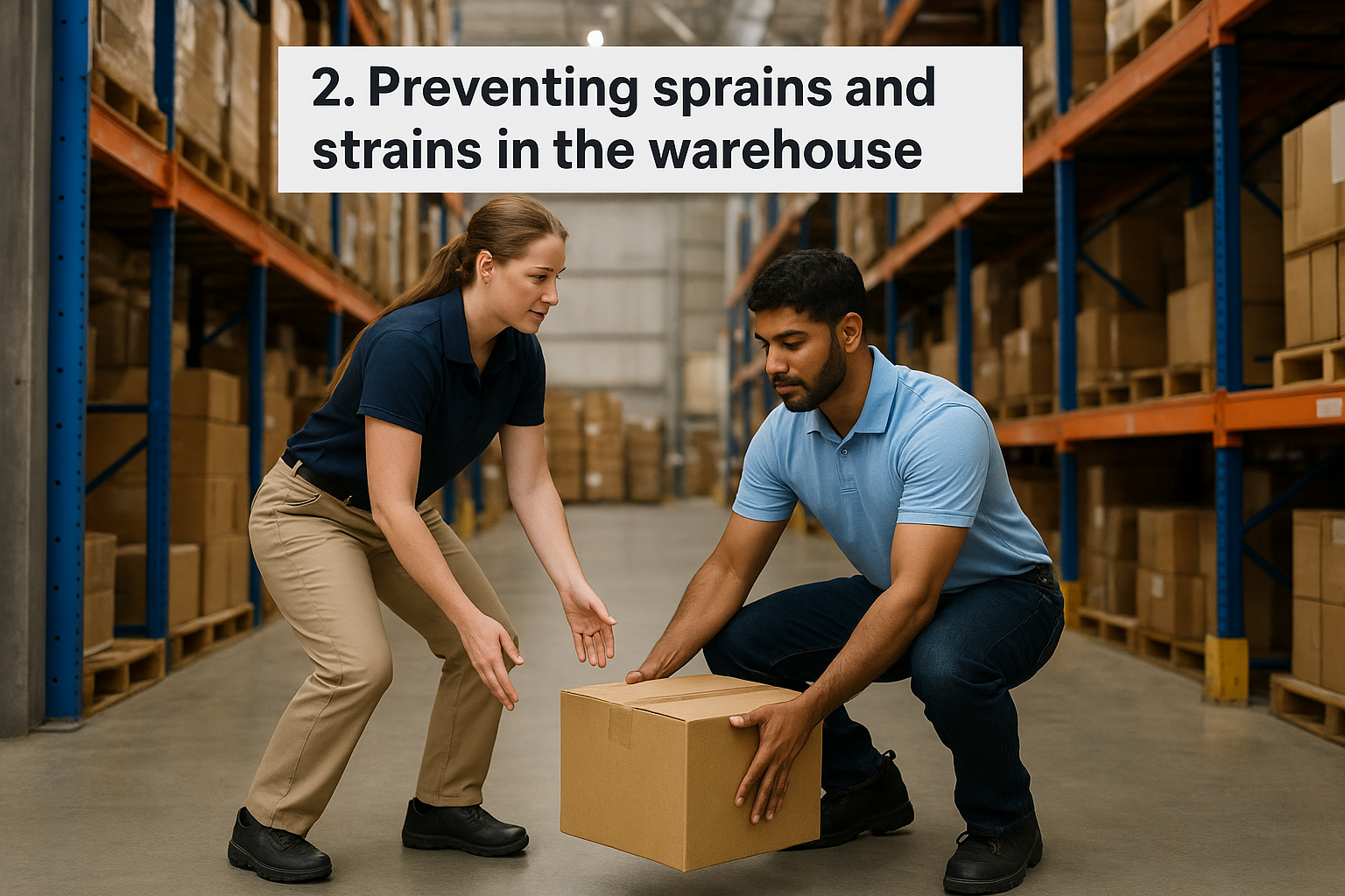 2. Preventing sprains and strains in the warehouse