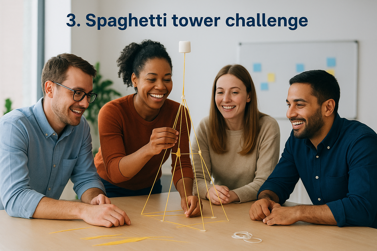 3. Spaghetti tower challenge