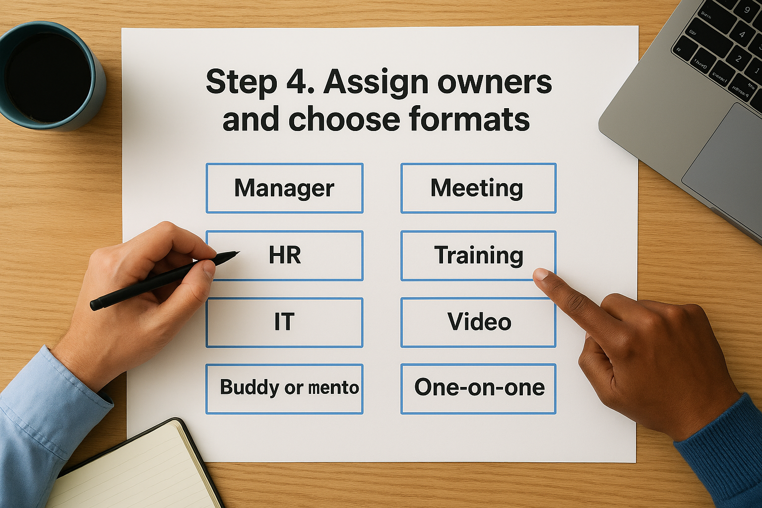 Step 4. Assign owners and choose formats