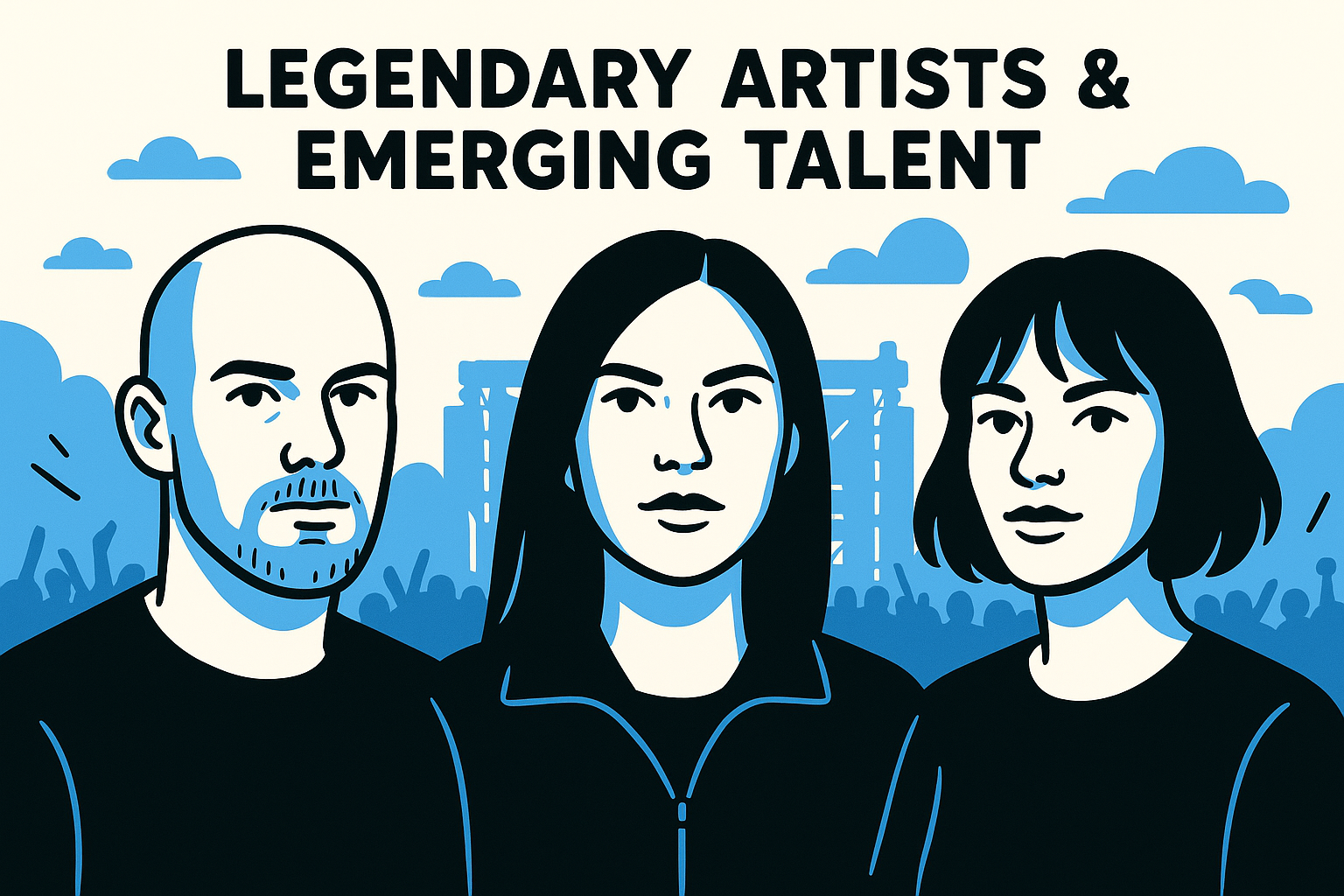 Legendary artists and emerging talent