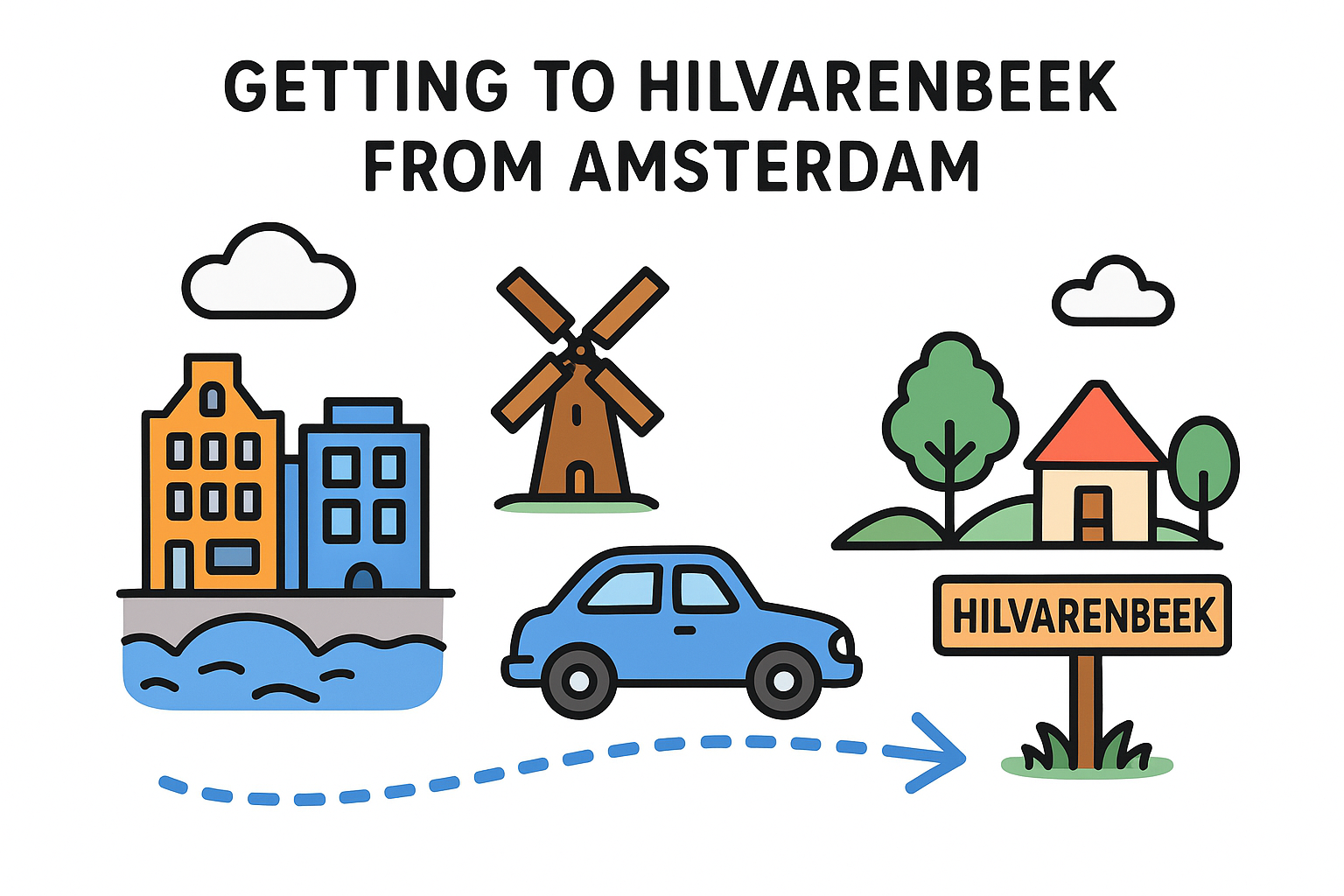 Getting to Hilvarenbeek from Amsterdam