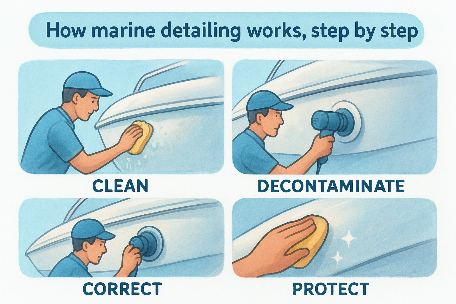 How marine detailing works, step by step