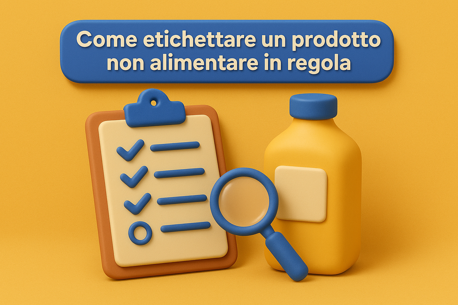 Come etichettare un prodotto non alimentare in regola