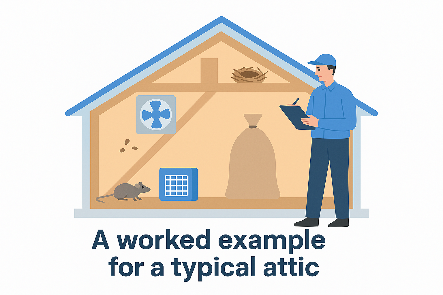 A worked example for a typical attic