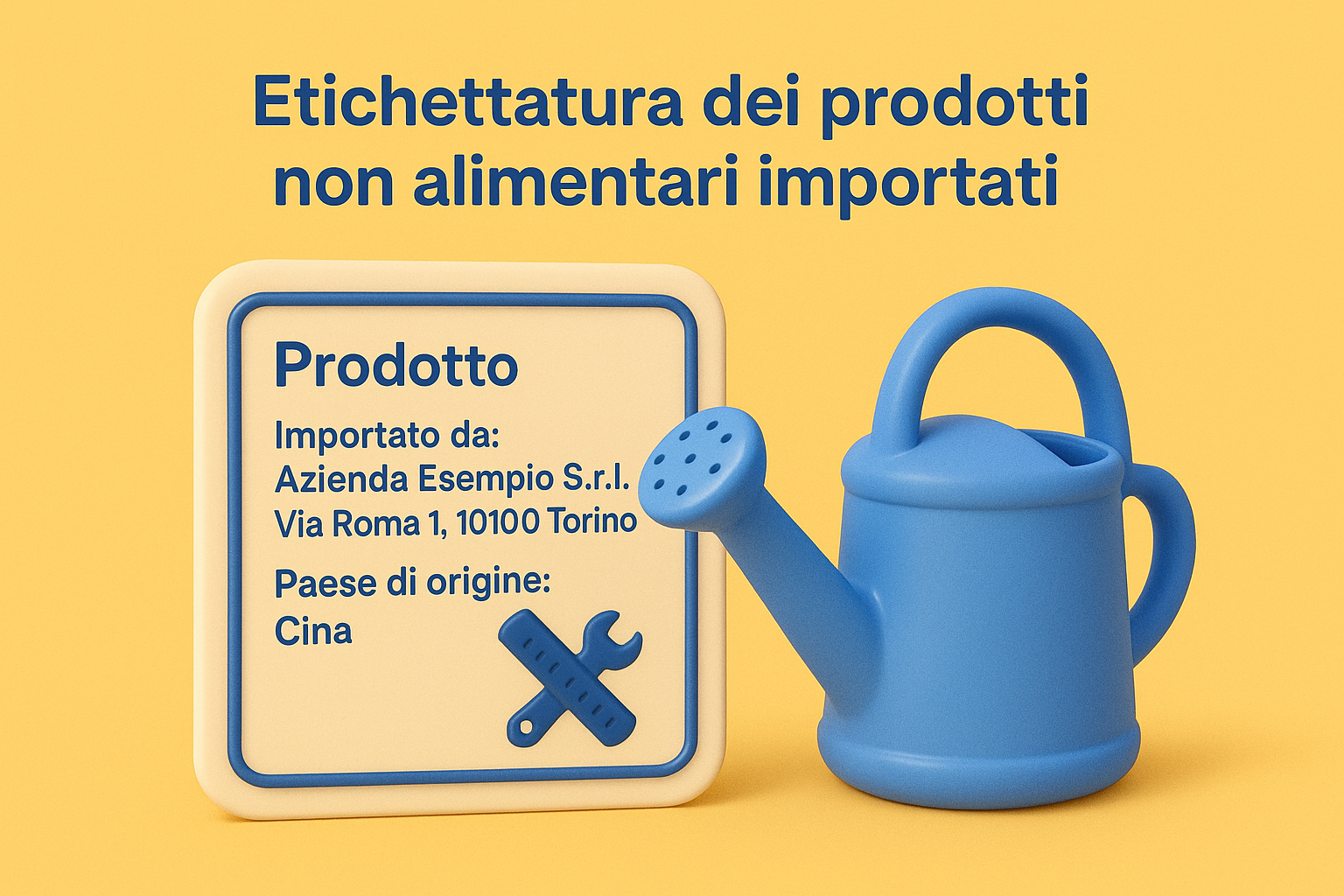 Etichettatura dei prodotti non alimentari importati