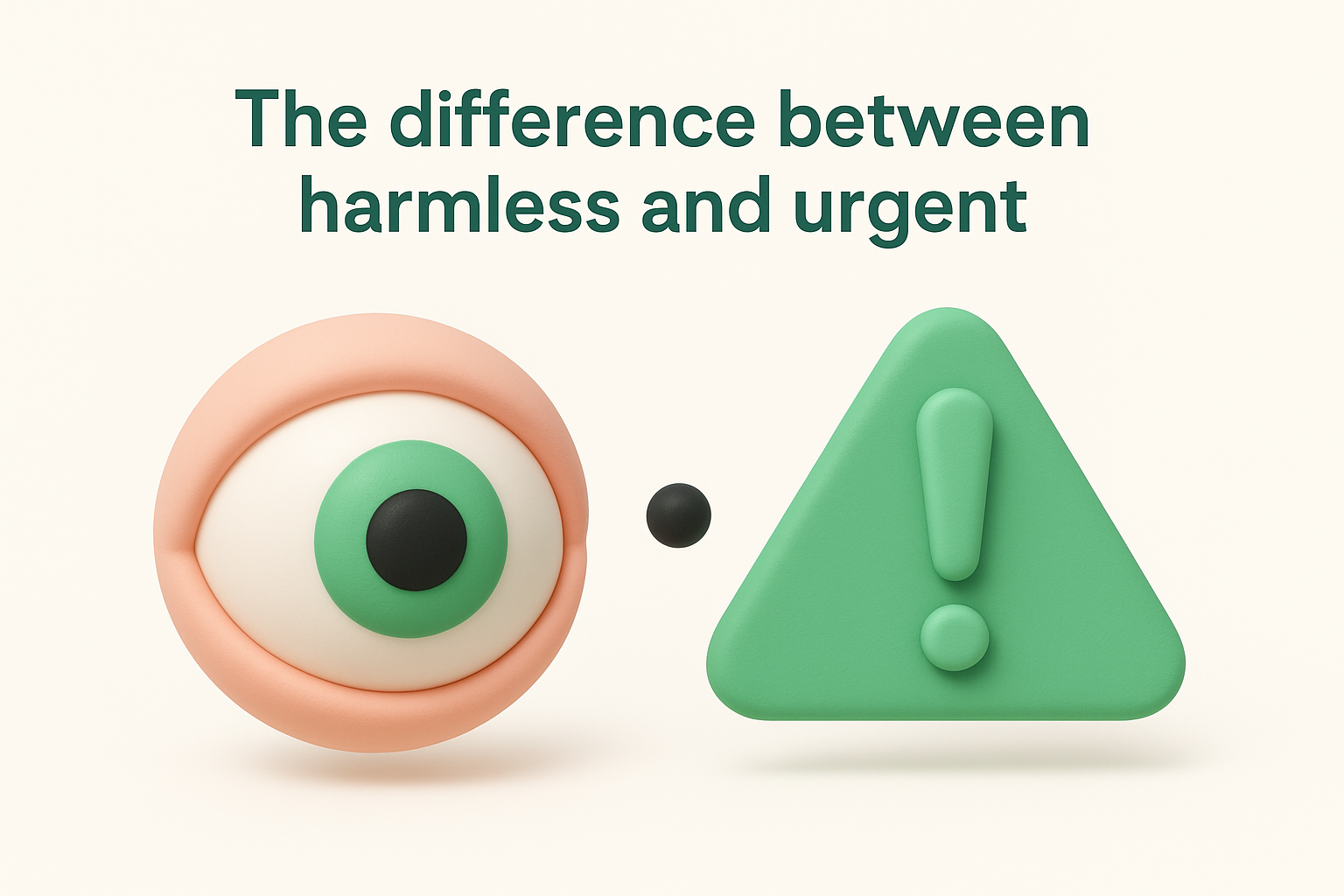 The difference between harmless and urgent
