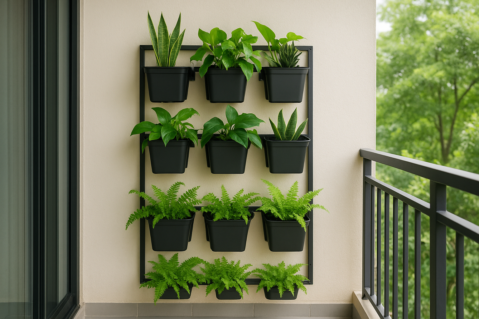 1. Vertical garden wall
