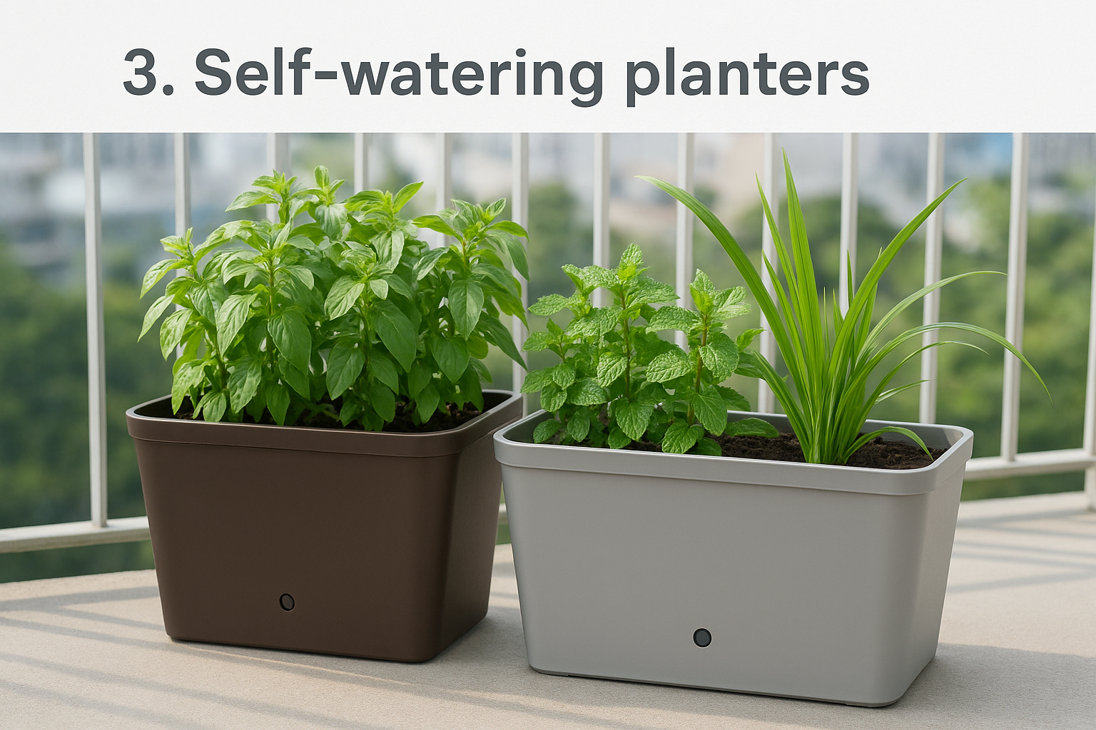 3. Self-watering planters