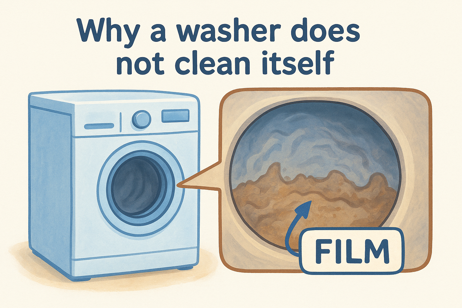 Why a washer does not clean itself