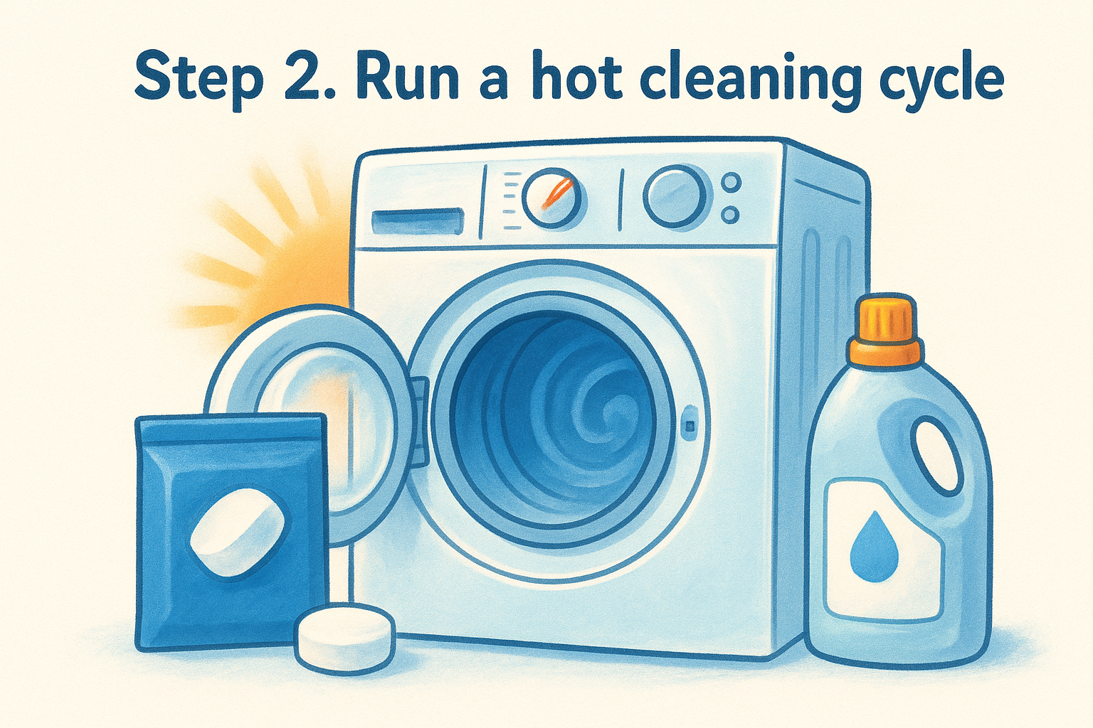 Step 2. Run a hot cleaning cycle