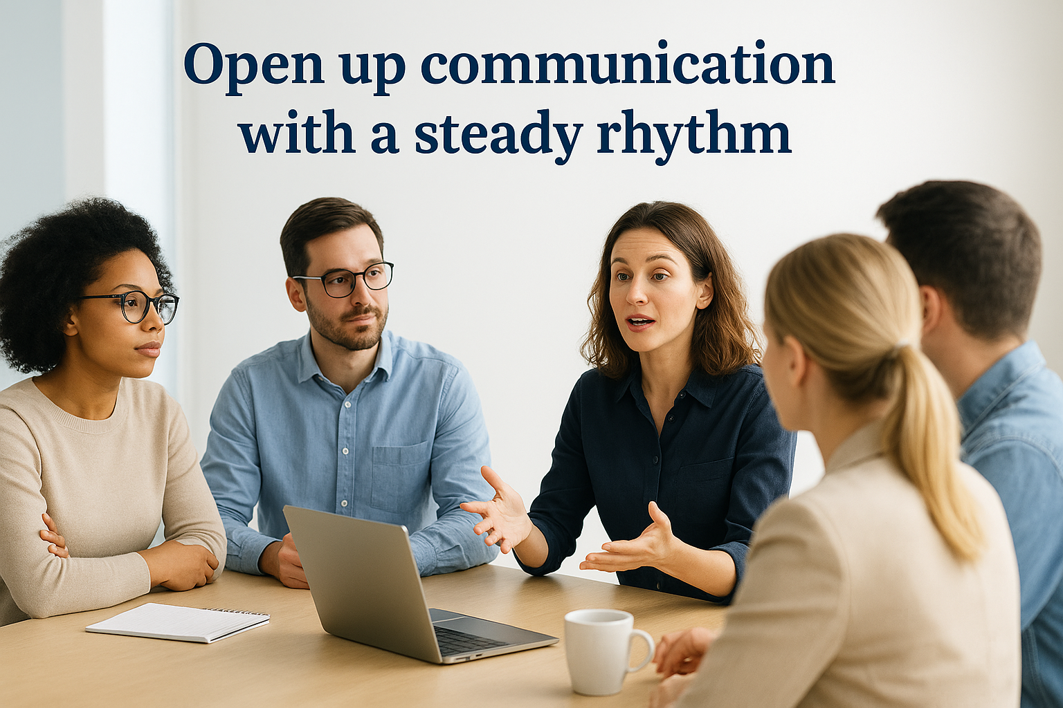2. Open up communication with a steady rhythm