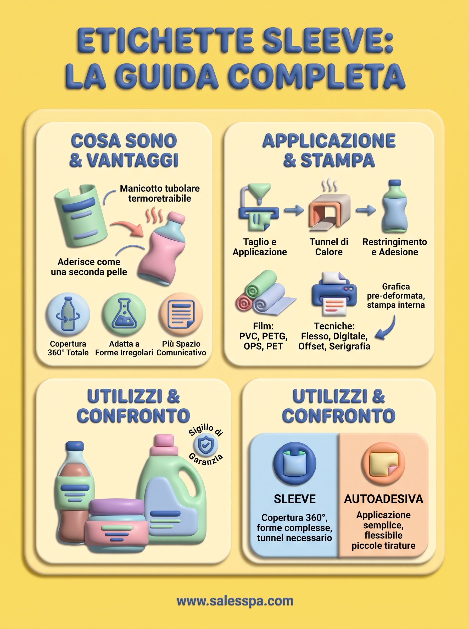 sleeve etichette infographic
