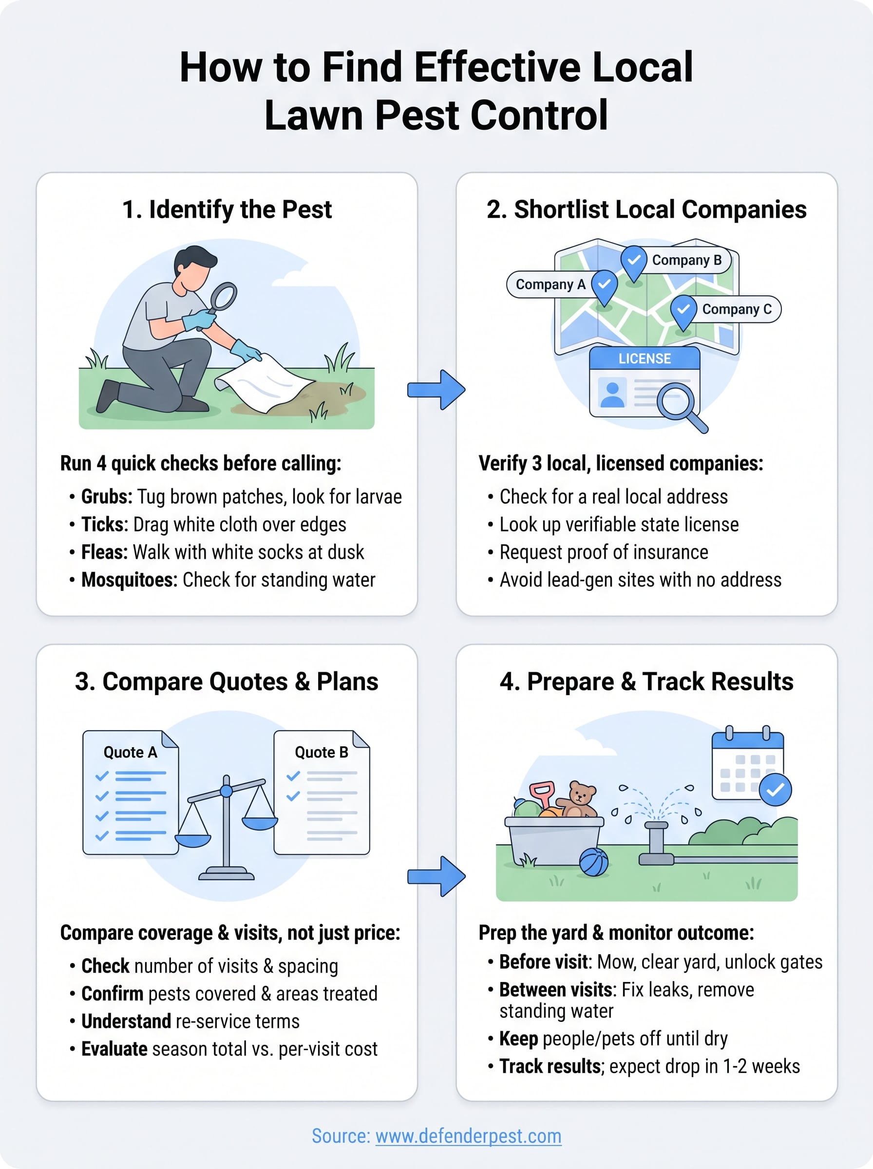 lawn pest control near me infographic