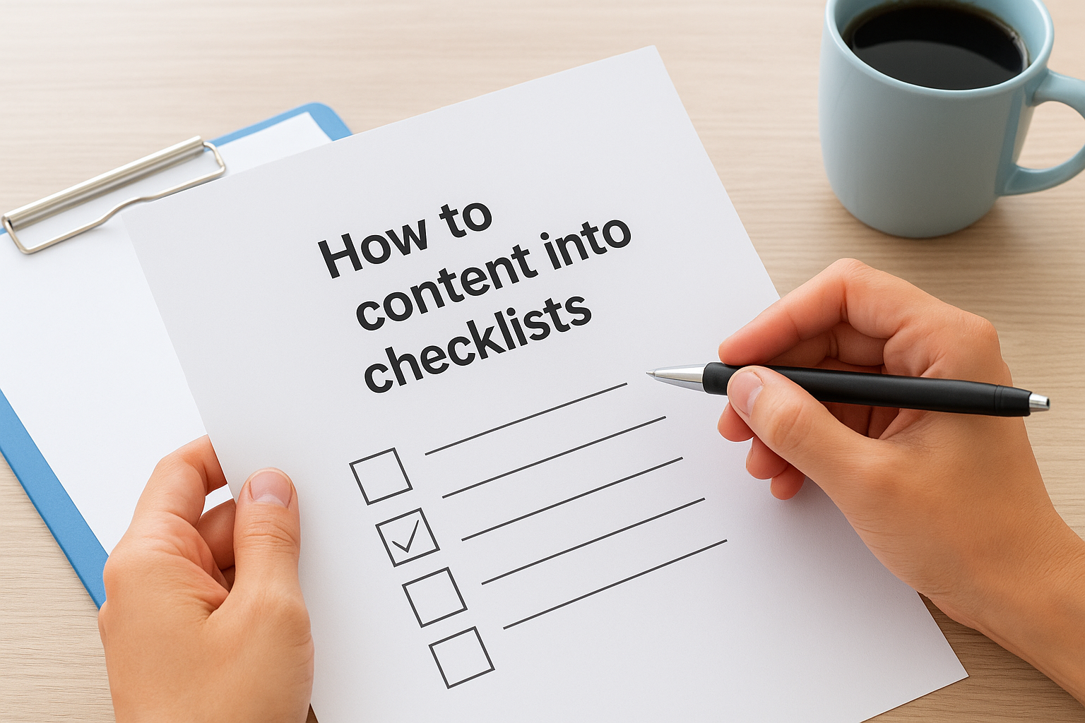 10. Turn how to content into checklists
